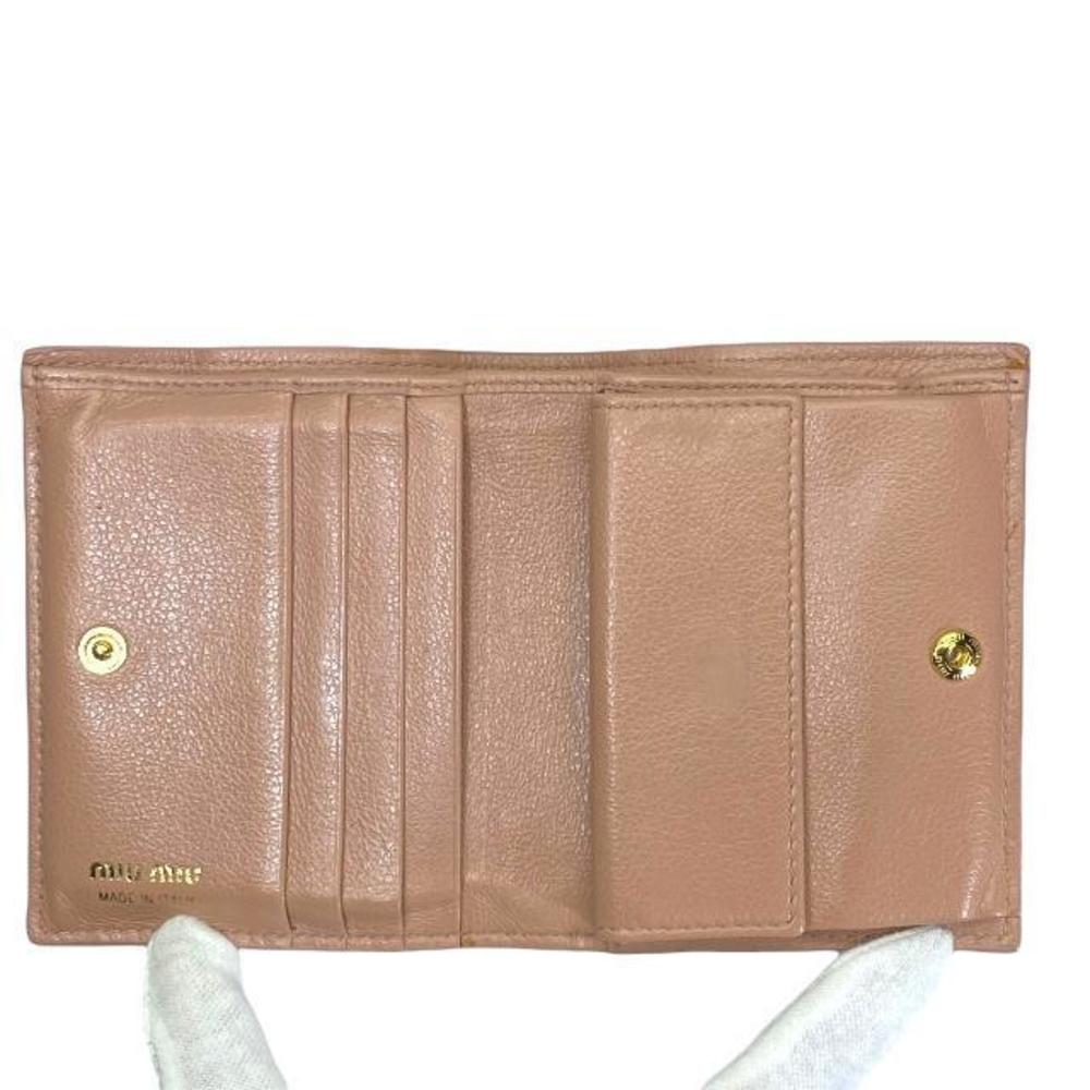 Miu Miu Wallet Folding Wallet Mini Wallet Pink Mu… - image 6